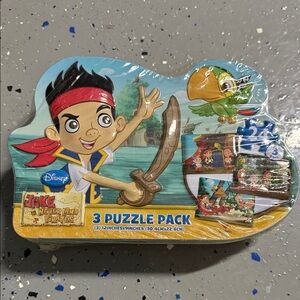 Disney Jake and the Never Land Pirates Puzzle Set in Tin - New